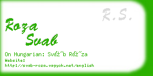 roza svab business card